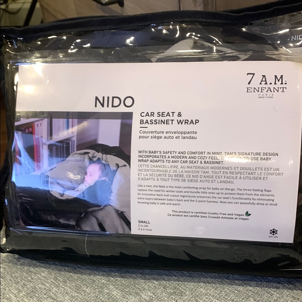 NIDO Car Seat & Bassinet Wrap - Black